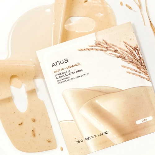 Anua Rice 70 Glow Collagen Mask